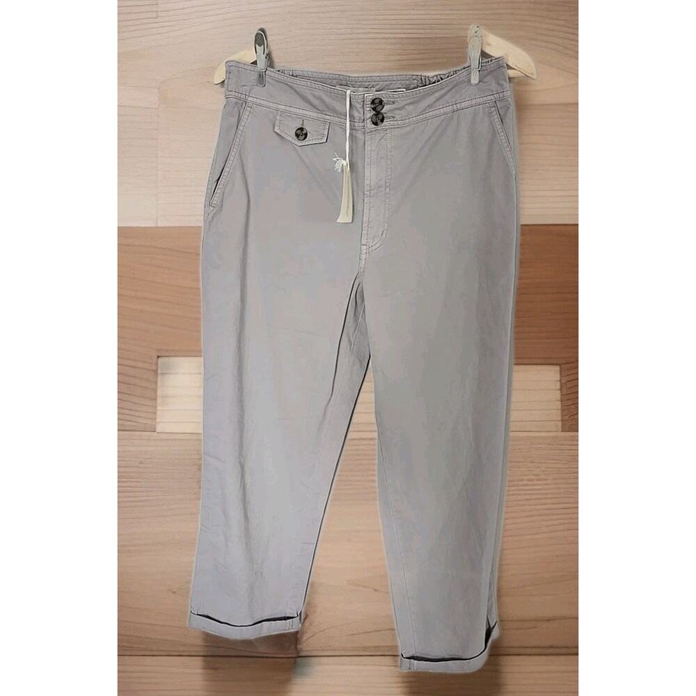 New NWT Sundance Khaki Chino Size 8 Crop Pants